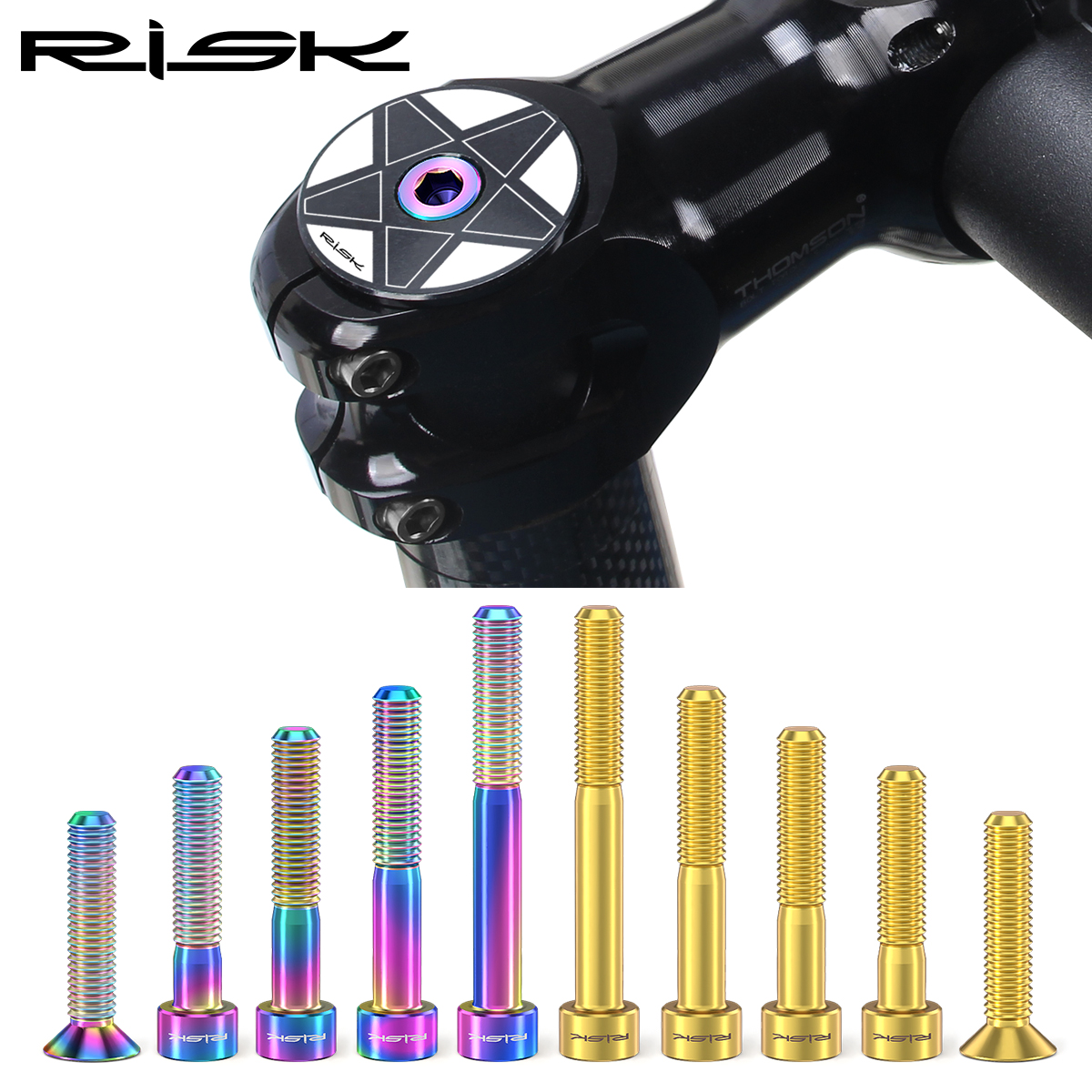 Snapback Hat Flat - RISK 1pc Bicycle Titanium Alloy Stem