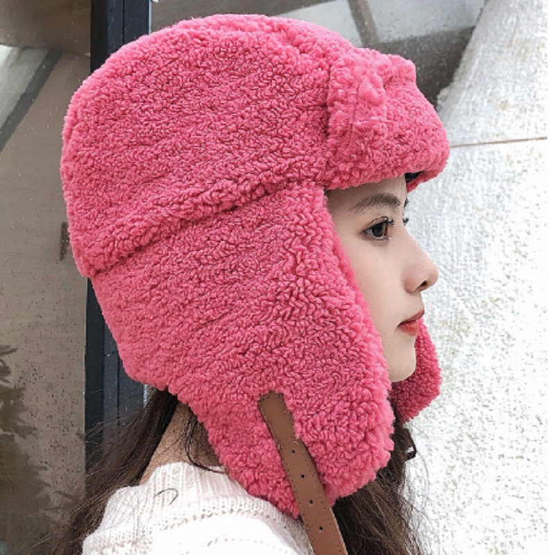 Winter Trapper Hat - Y2K Girls Women Bomber Hat Pilot