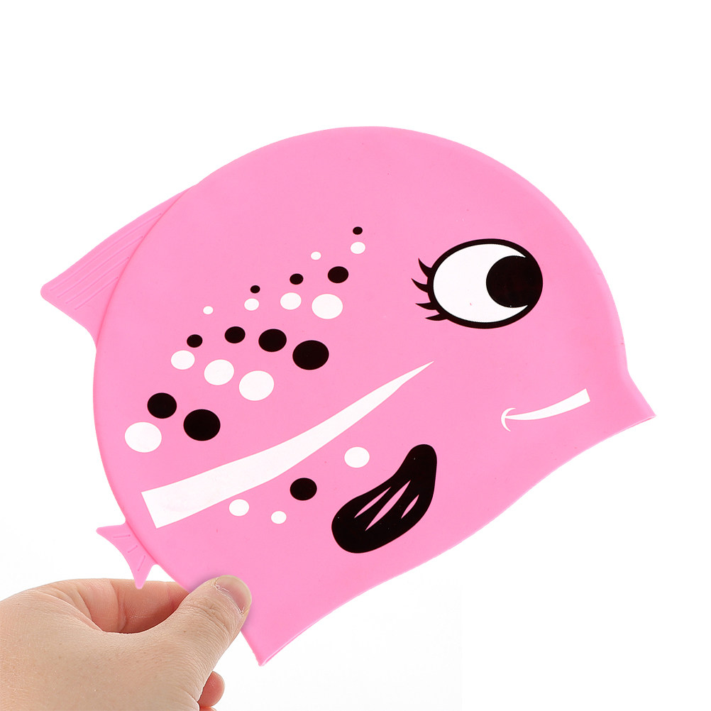 Swim Hat Silicone - 2Pcs Childrens Silicone Swimming Cap Cute