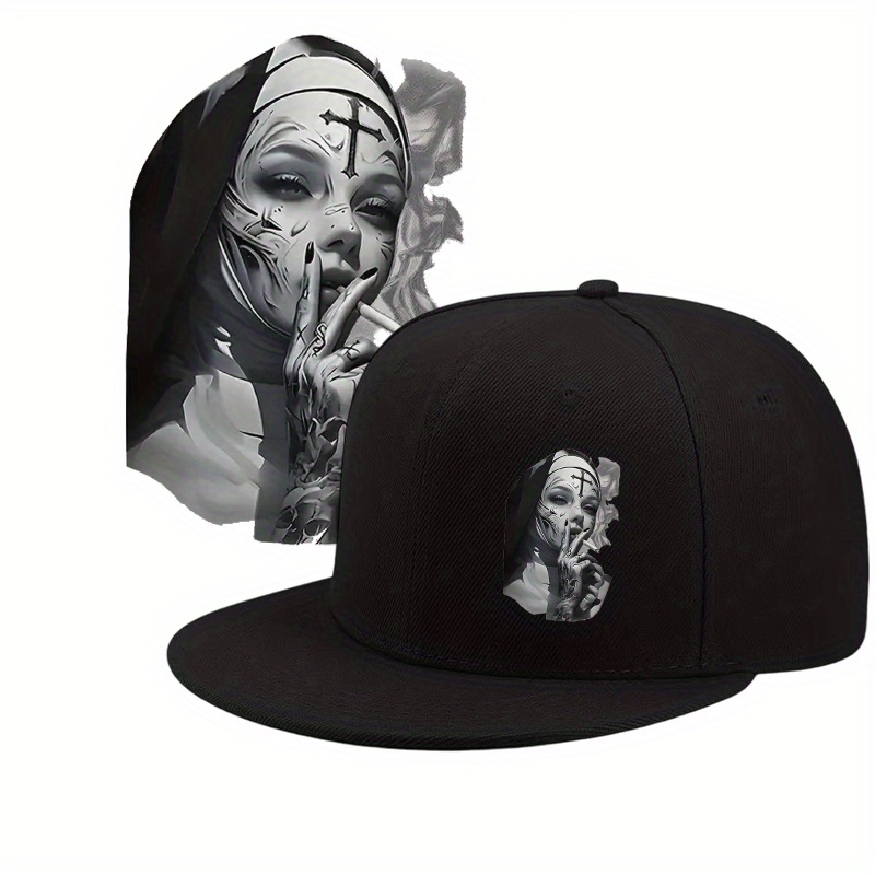 Snapback Hat Flat - Fashion Flat Brim Baseball Cap Adjustable