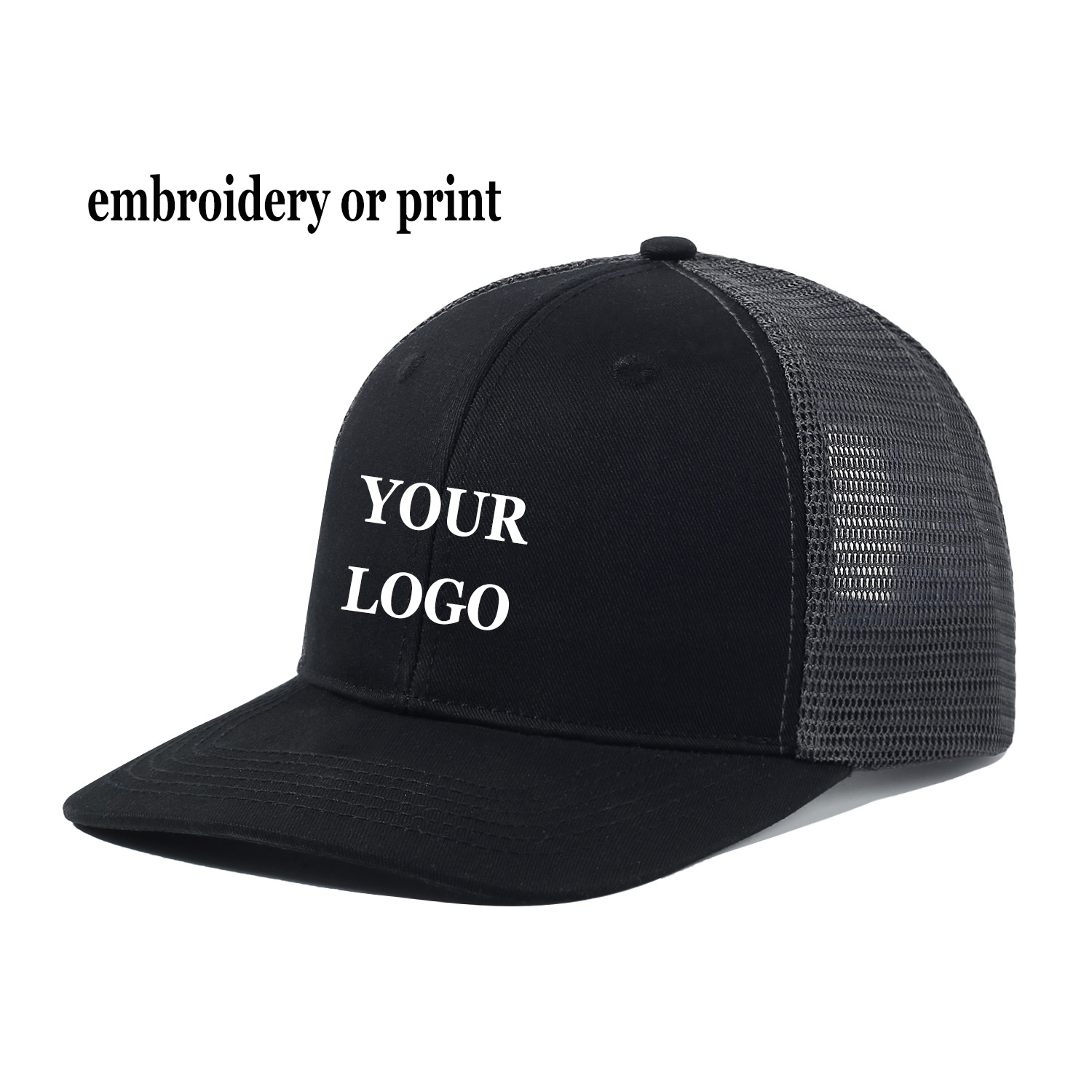 Trucker Cap Mesh - Custom Logo Sport Snapback Cap Men