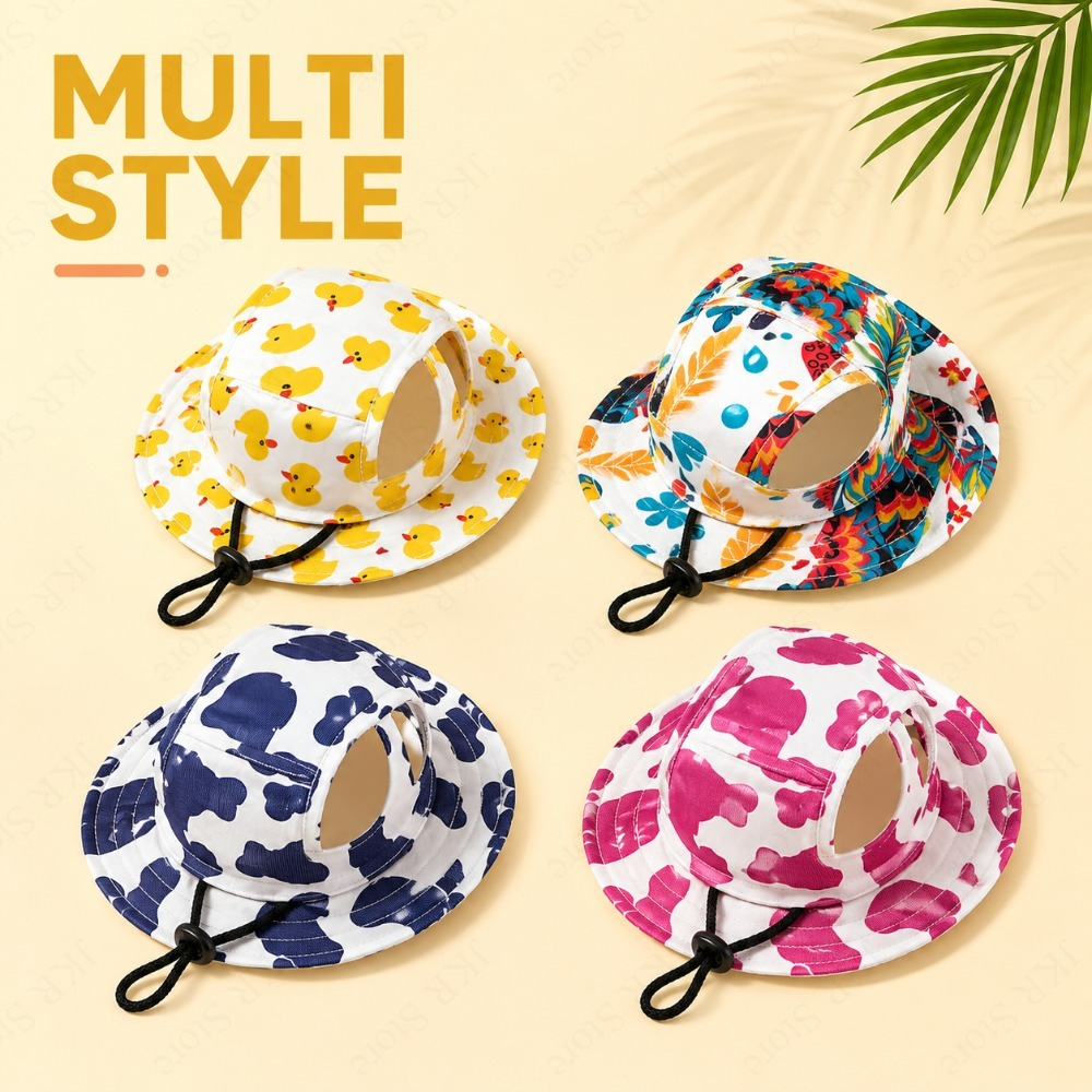 Running Cap Lightweight - Adjustable Dog Hat Cute Print Cap