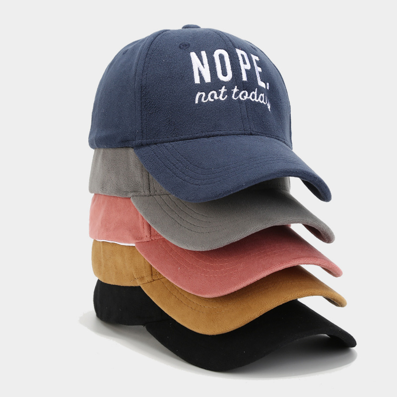 Dad Hat Cotton - Nope Not Today Embroidered Soft Plush