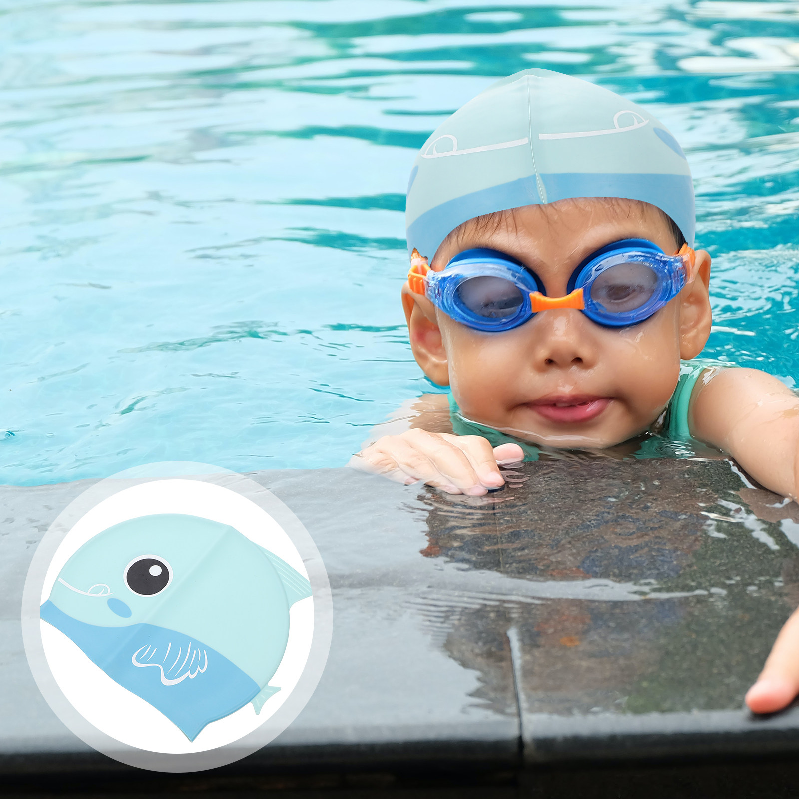 Swim Hat Silicone - Silicone Swim Cap Cartoon Kids Hat
