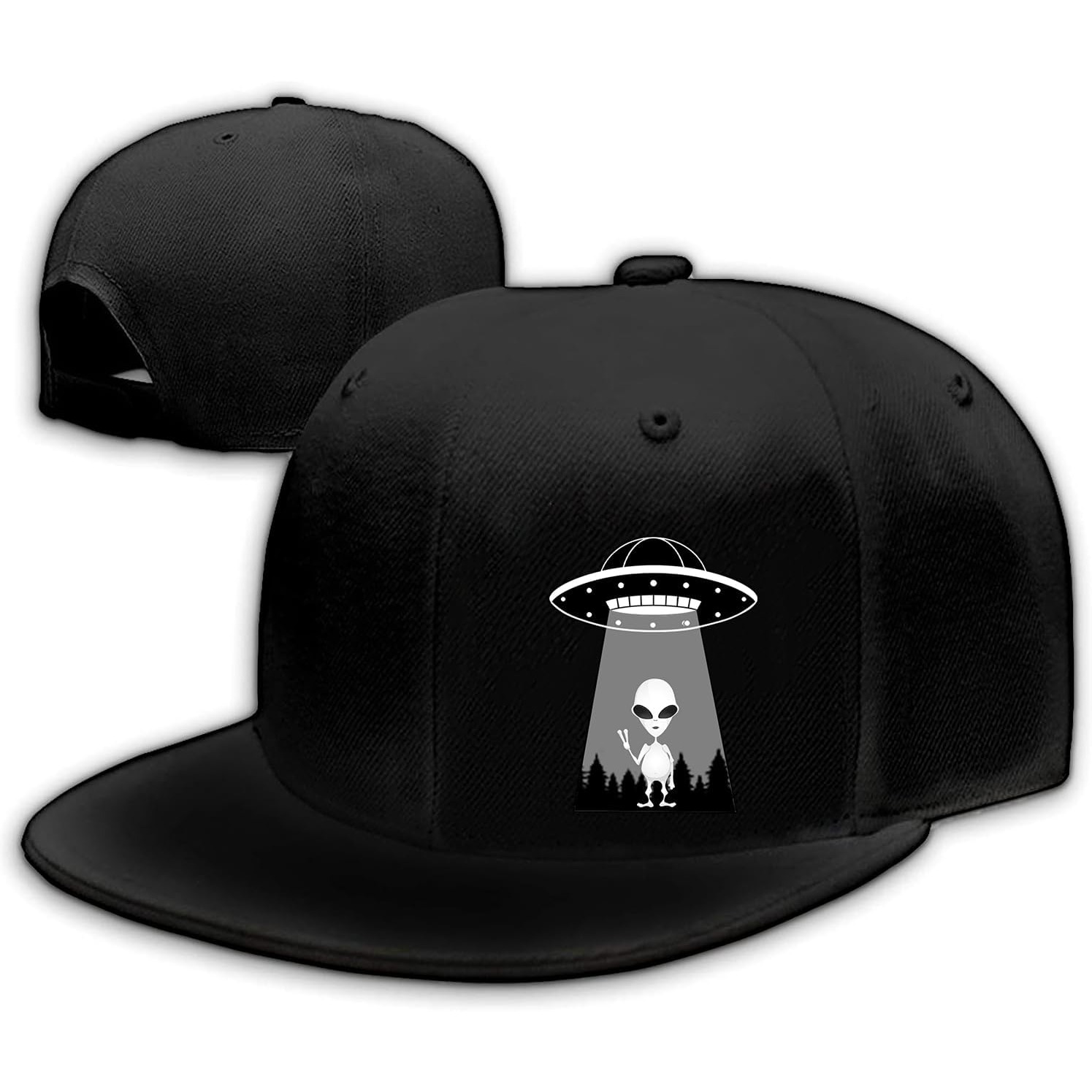 Snapback Hat Flat - Ufo Aliens Snapback Hats for Men