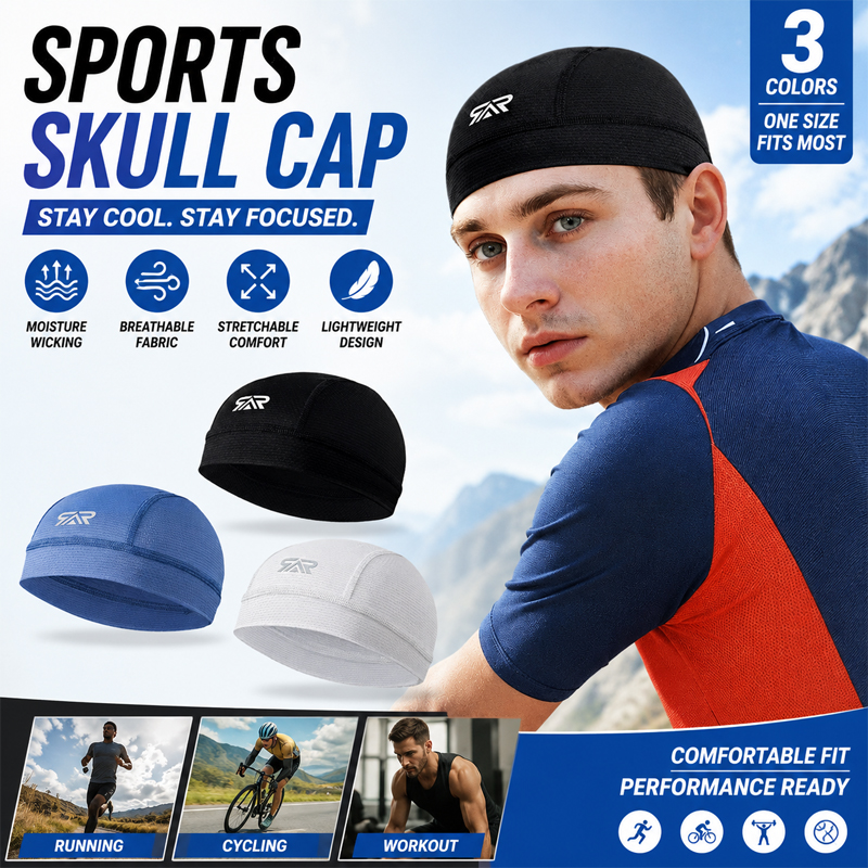 Skull Cap Helmet Liner - New Men's Cooling Skull Cap for