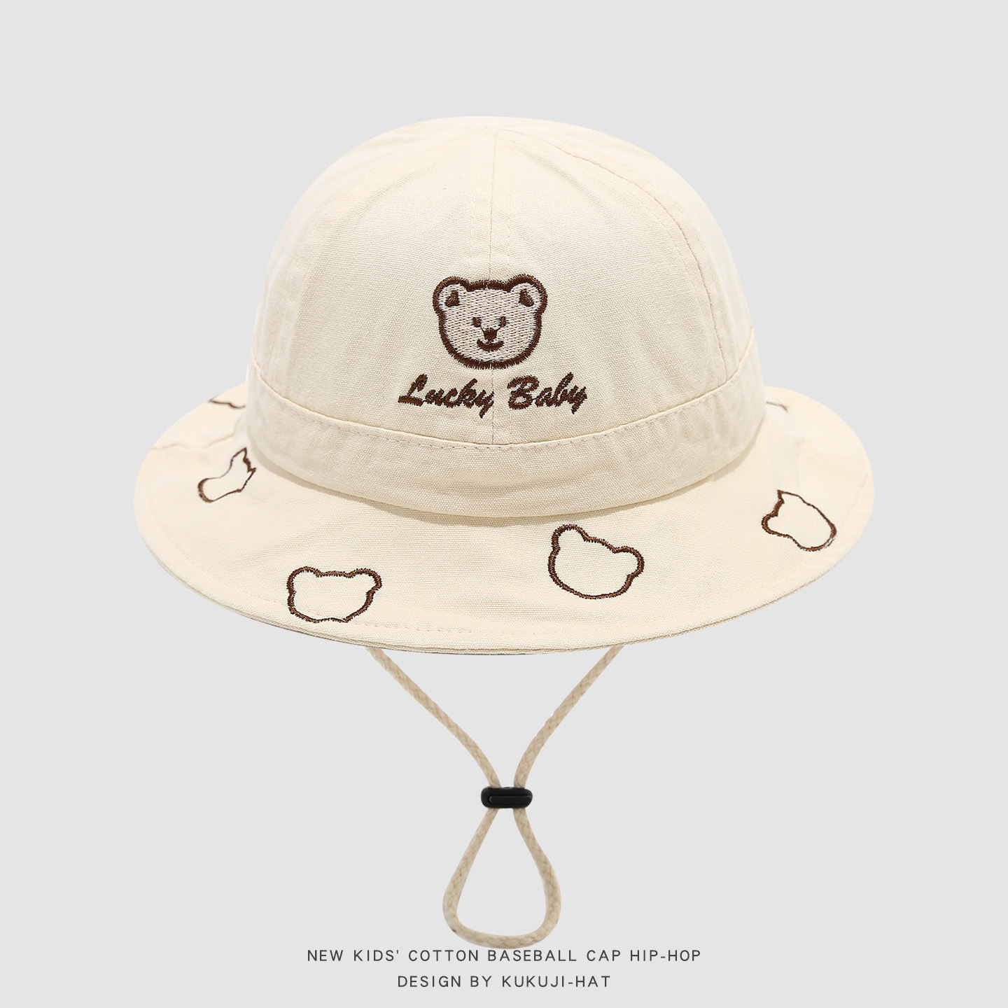 2026 Cute Cartoon Bear Baby Bu - огляд і ціна Bucket Hat Cotton