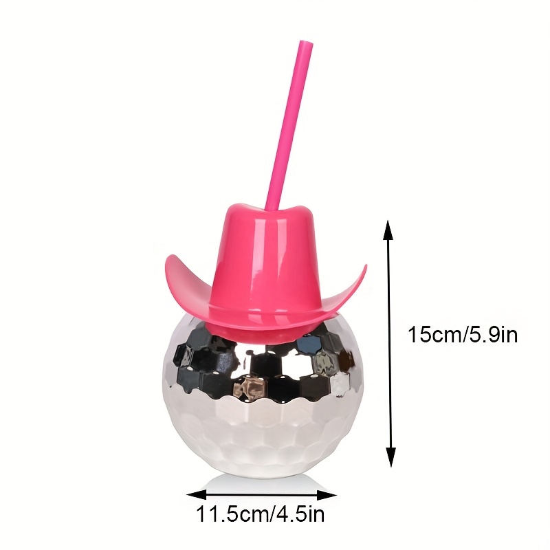 Disco Ball Cowboy Hat Tumbler  - огляд і ціна Cowboy Hat Straw