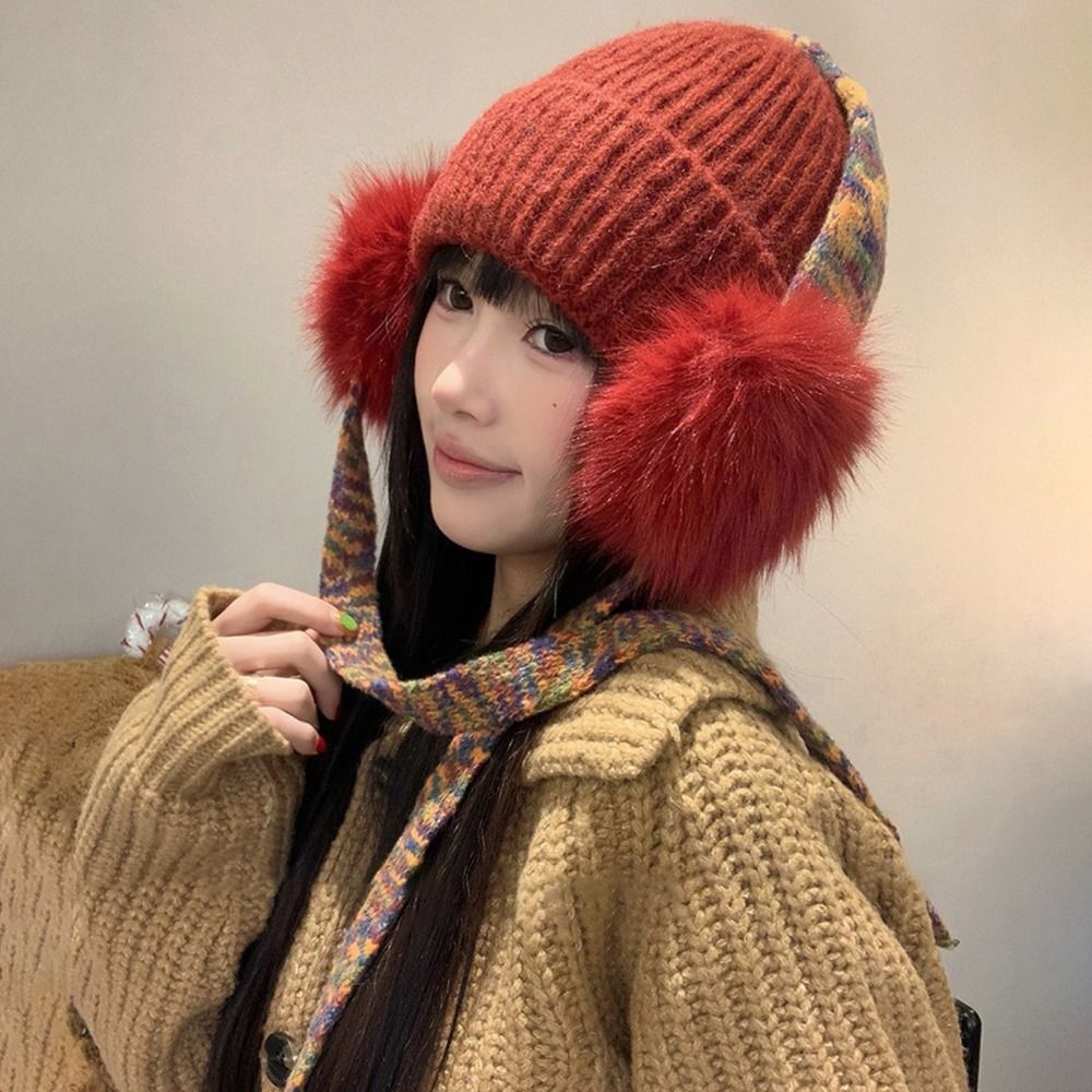Daily Knit Ear Flap Beanie Fle - огляд і ціна Beanie Cuffed Knit