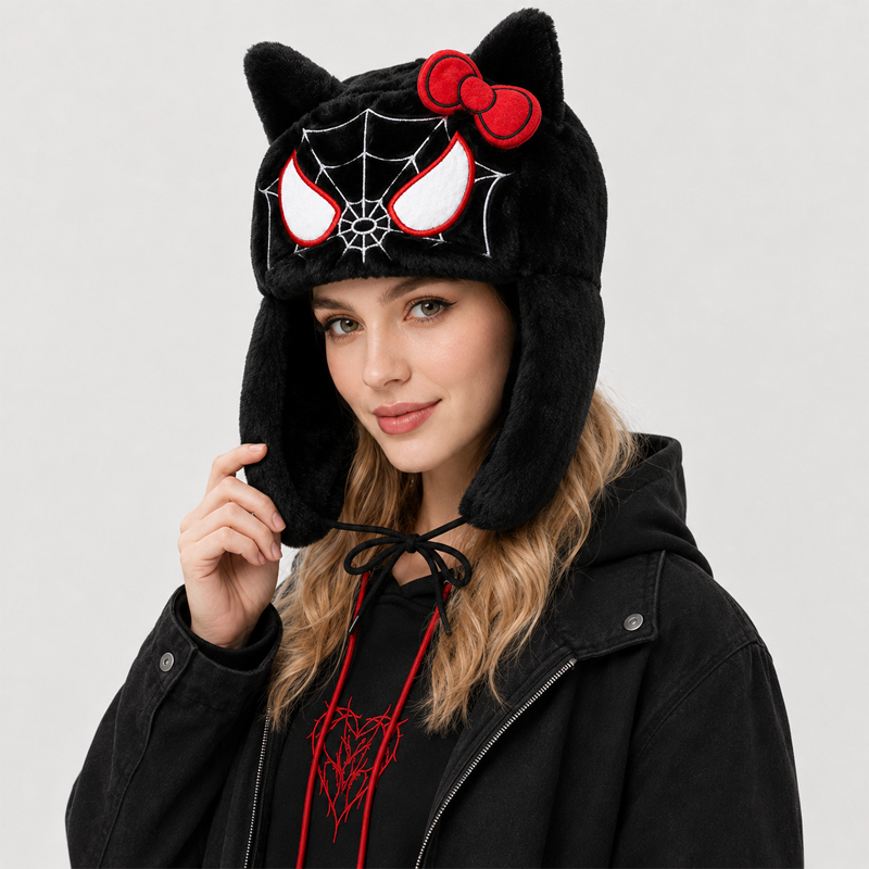 Unisex Plush Cat Earflap Hat S - огляд і ціна Winter Trapper Hat