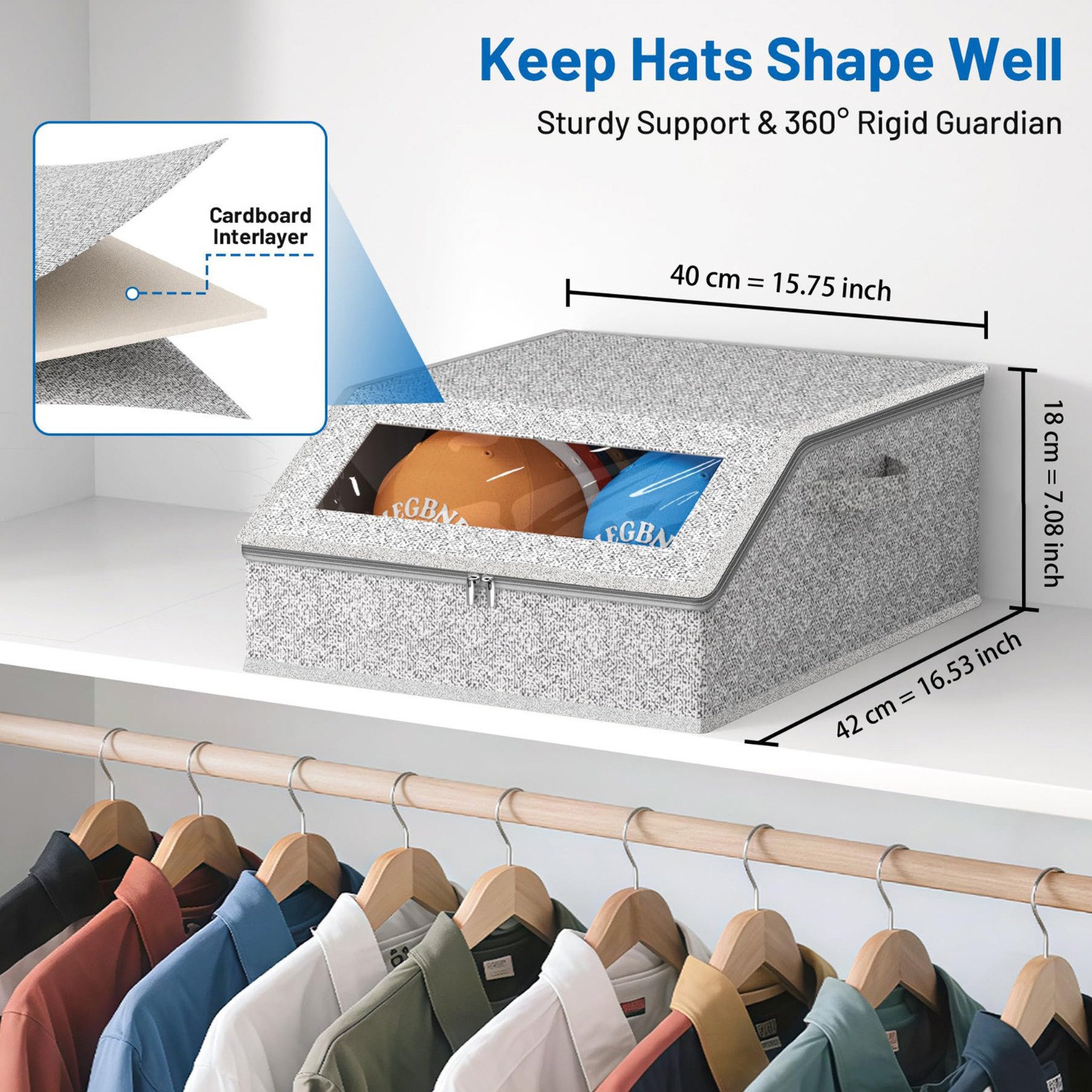 Large Capacity Double Row Hat  - огляд і ціна Baseball Cap Structured