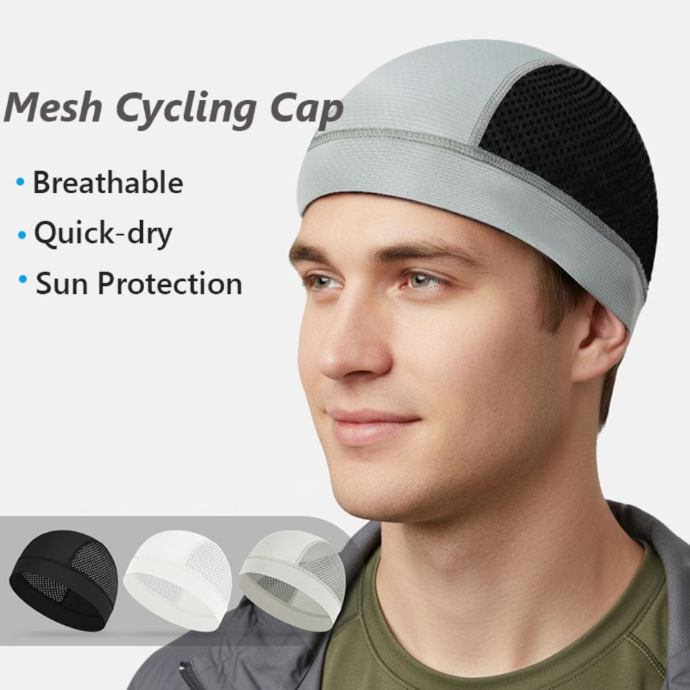 Casual Thin Mesh Skull Beanie  - огляд і ціна Skull Cap Helmet Liner