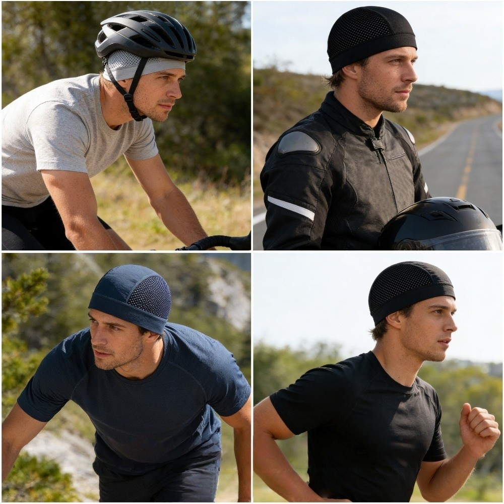 Casual Thin Mesh Skull Beanie  - огляд і ціна Skull Cap Helmet Liner