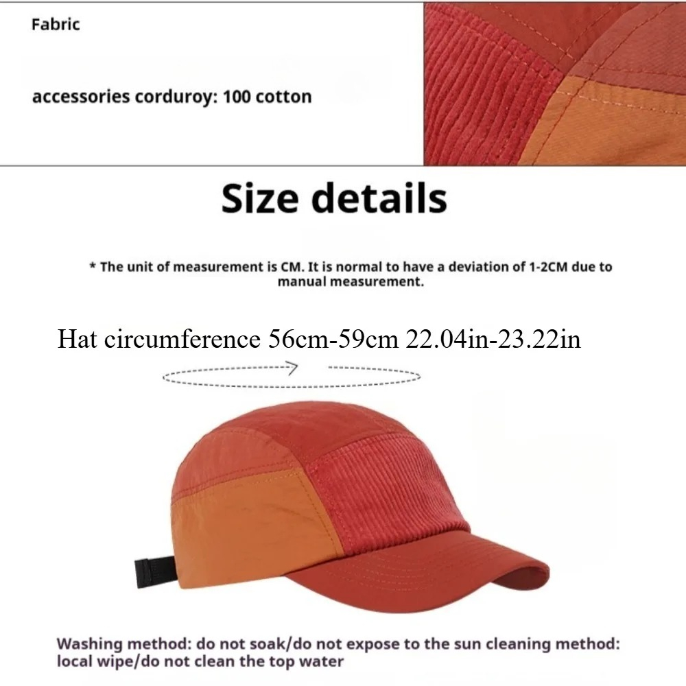 5 Panel Street Style Workwear  - огляд і ціна Corduroy Cap 5 Panel