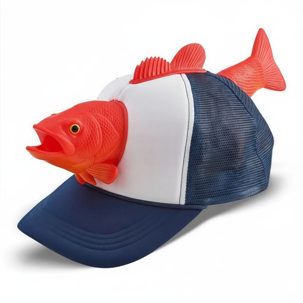 Funny 3D Fish Animal Trucker H - огляд і ціна Trucker Cap Mesh