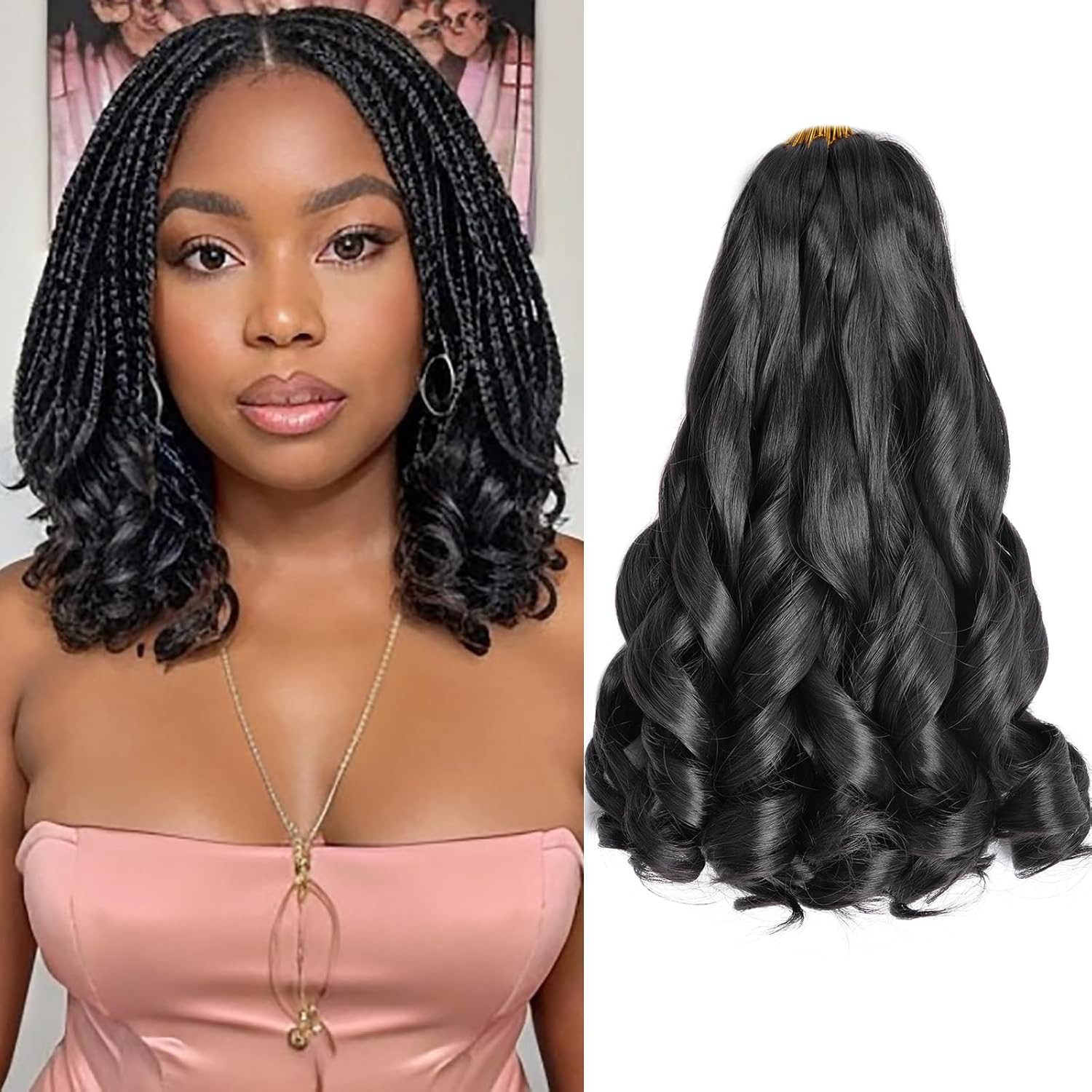 French Curly Braiding Hair 12/ - огляд і ціна Beret French Wool