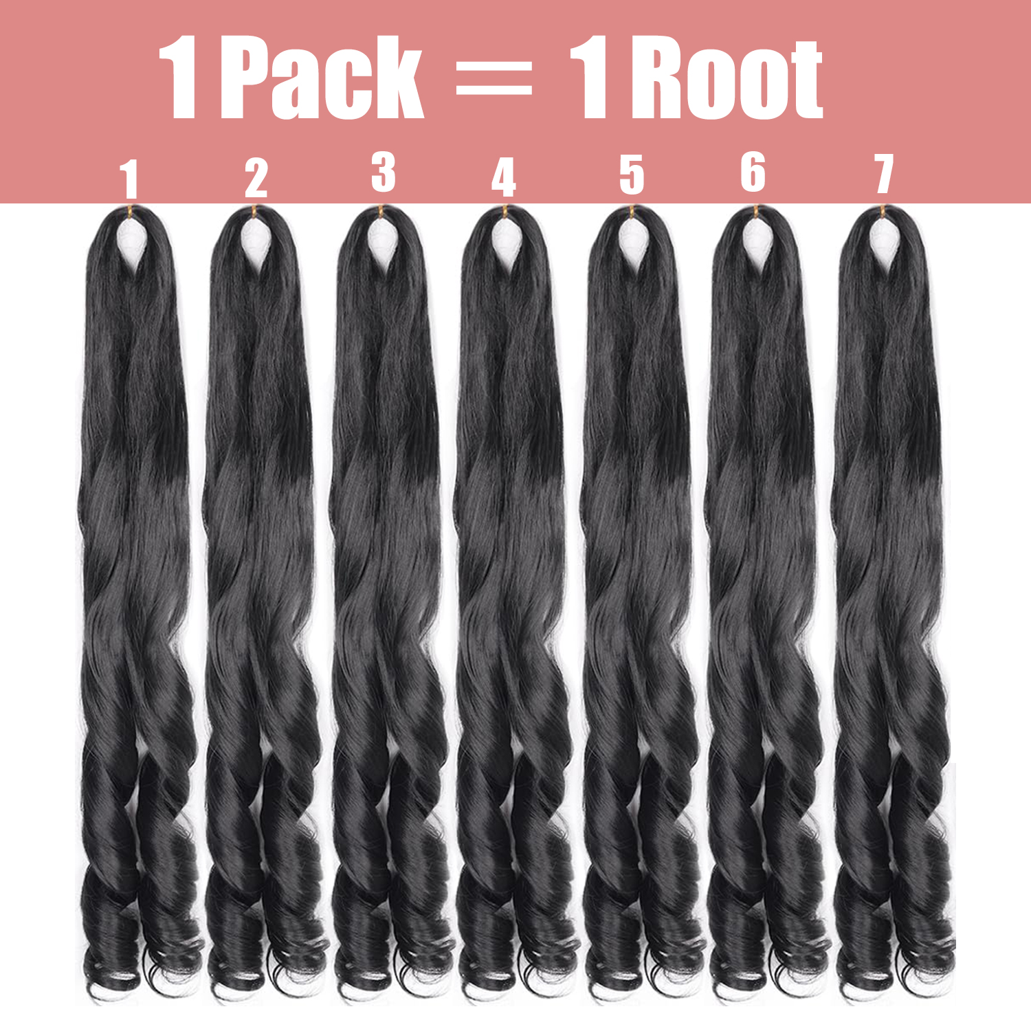 French Curly Braiding Hair 12/ - огляд і ціна Beret French Wool