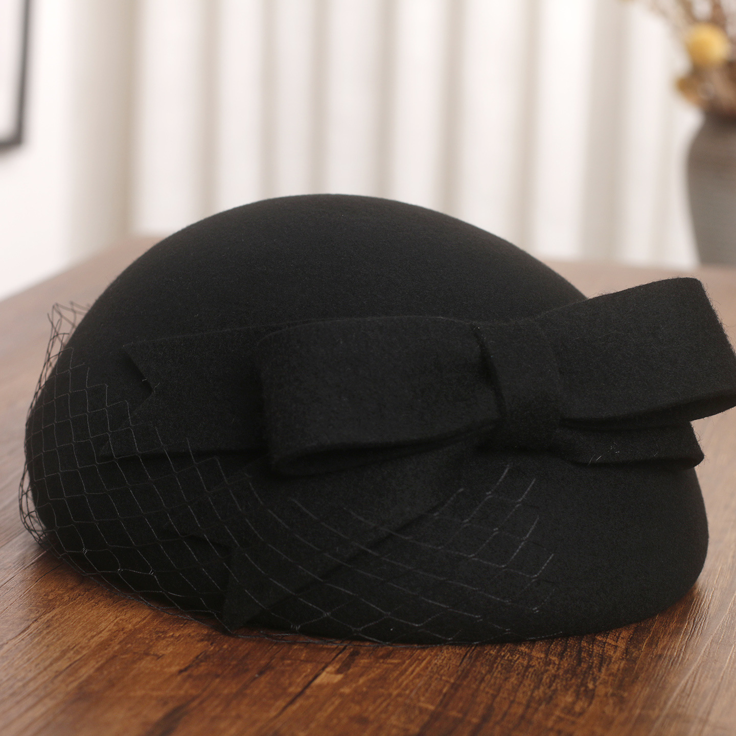 French Elegant Mesh-Bow Wool B - огляд і ціна Beret French Wool