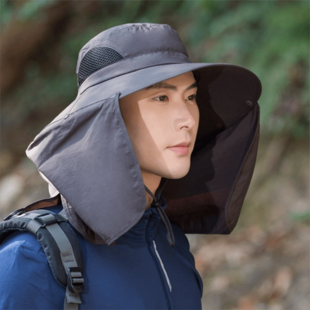 Casual Cloth Men Sun Hat Neck  - огляд і ціна Visor Sun Hat