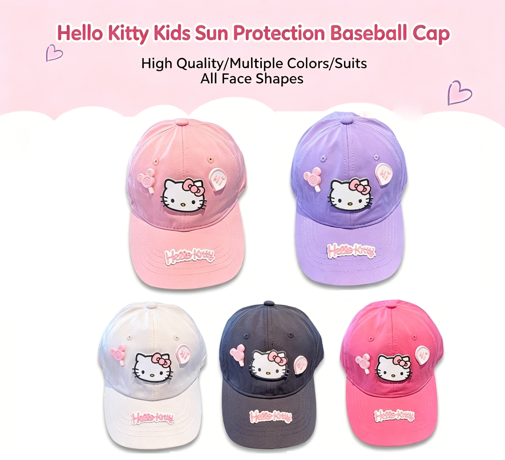 Hello Kitty Baseball Cap for T - огляд і ціна Sun Hat Wide Brim