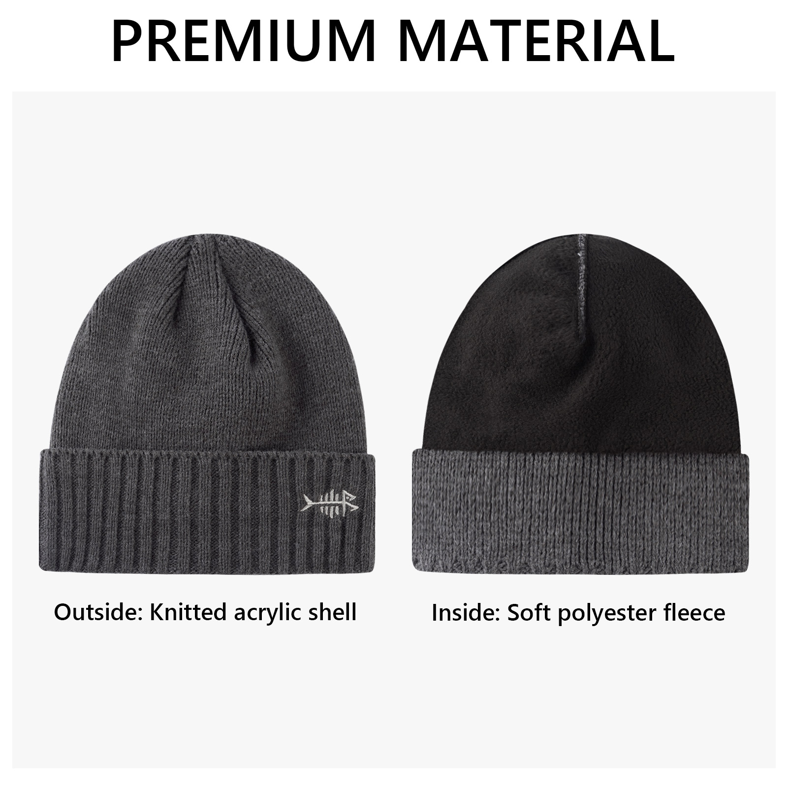 BASSDASH Winter Beanie Hats wi - огляд і ціна Beanie Cuffed Knit