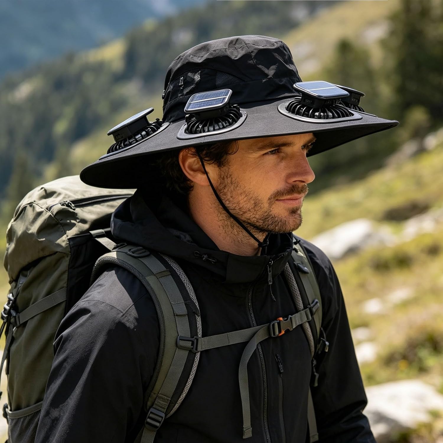 Hot 6 Fans Solar Fan Hat Breat - огляд і ціна Visor Sun Hat