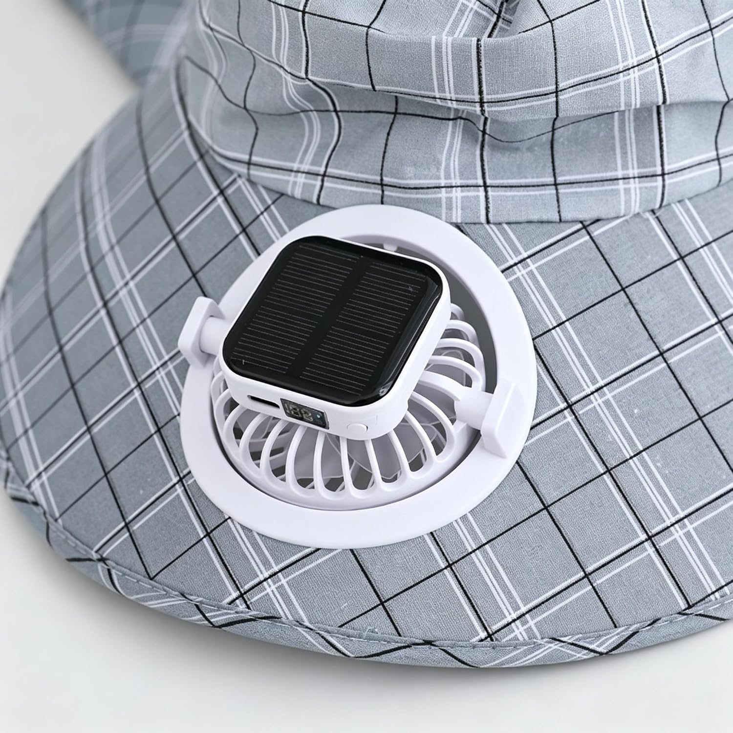 1PC Solar Power Neck Guard Fan - огляд і ціна Visor Sun Hat