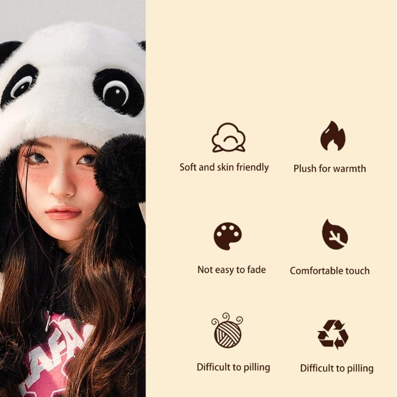 Panda Ear Hat Panda Earflap Ha - огляд і ціна Trapper Hat Ear Flap