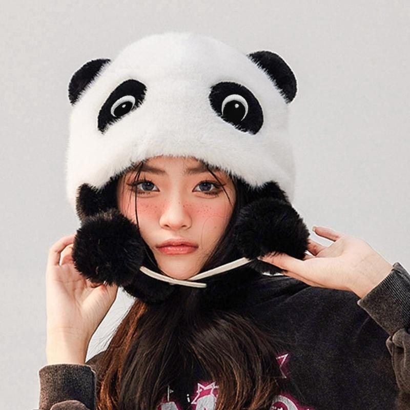 Panda Ear Hat Panda Earflap Ha - огляд і ціна Trapper Hat Ear Flap