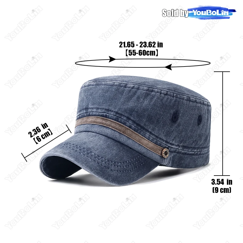 Washed hat, old cotton flat ha - огляд і ціна Dad Hat Cotton