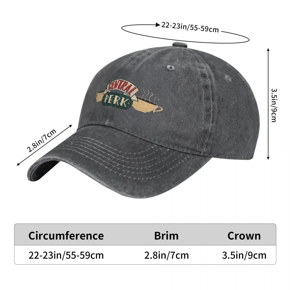 Washed Men's Baseball Cap Coff - огляд і ціна Golf Cap Dad