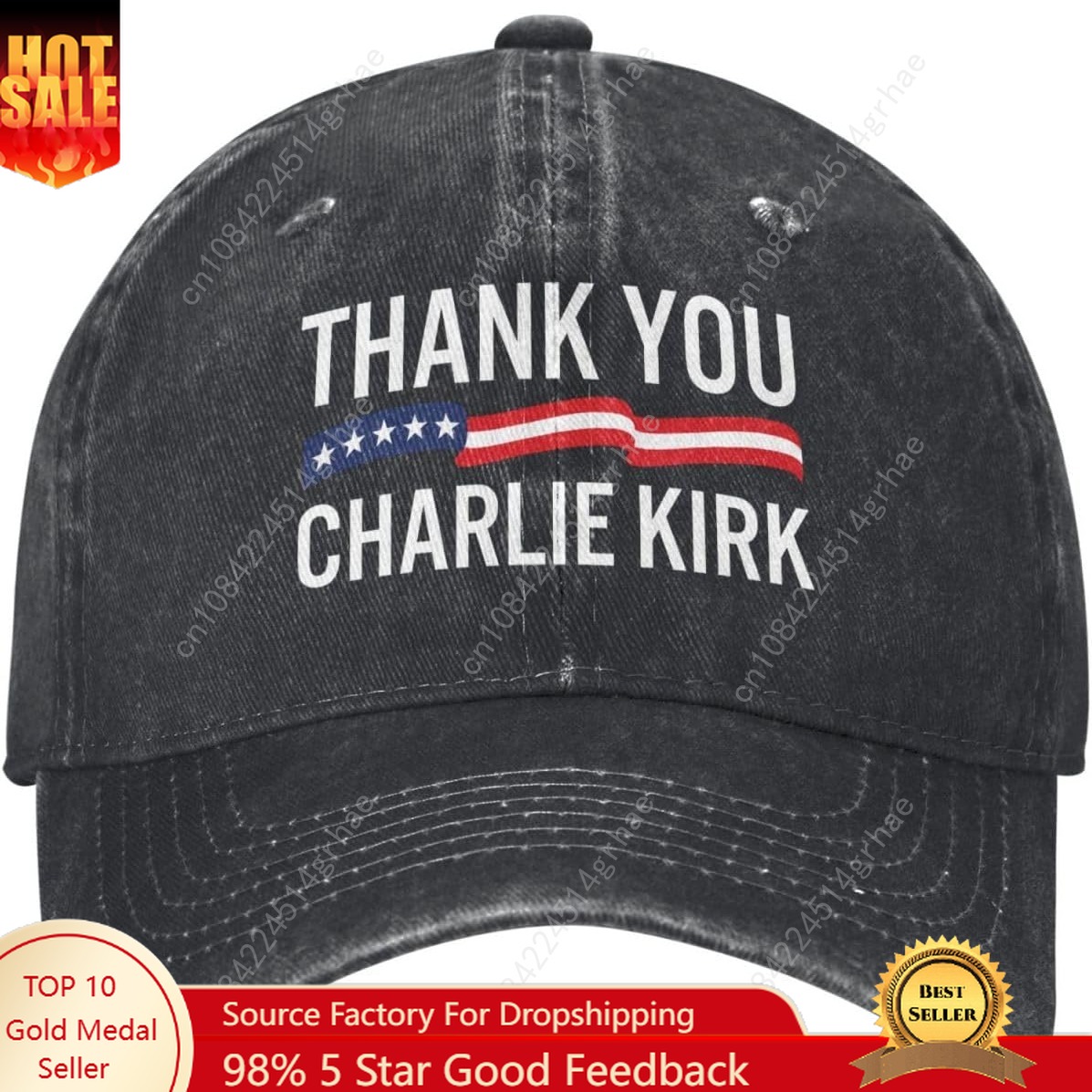 Trewrdt Thank You Charlie Kirk - огляд і ціна Dad Hat Cotton