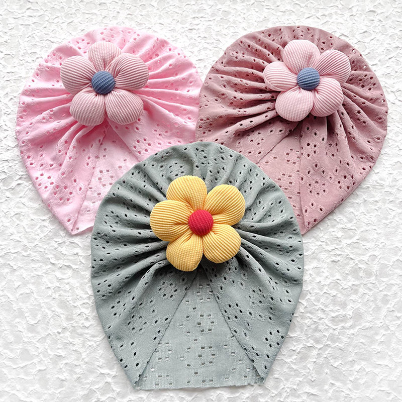 3D Flower Baby Turban Cap Summ - огляд і ціна Dad Hat Cotton