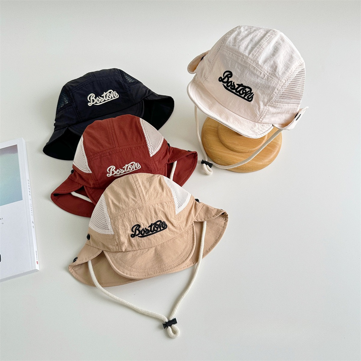 Letter Embroidered Baby Sun Ha - огляд і ціна Bucket Hat Cotton
