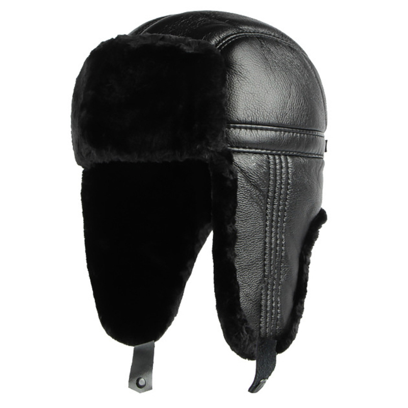 HT4002 New PU Leather Russian  - огляд і ціна Winter Trapper Hat