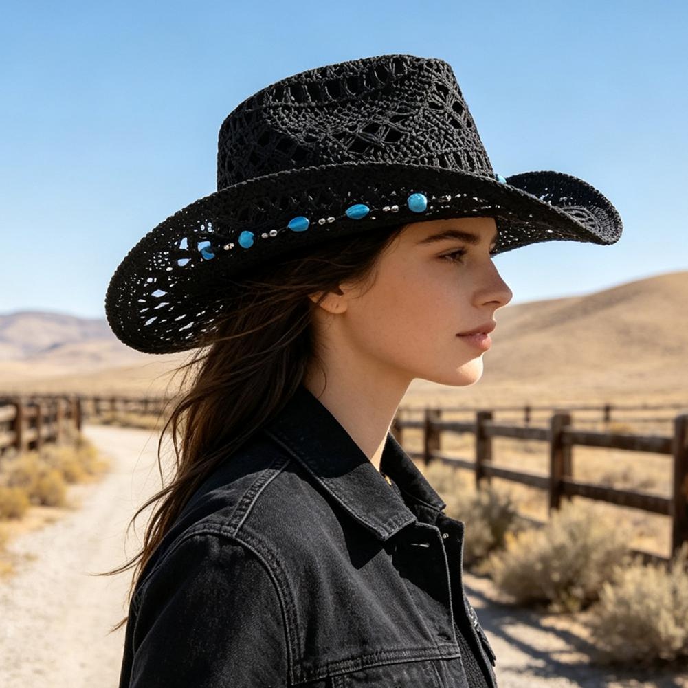 Wide Brim Cowboy Hat Western S - огляд і ціна Cowboy Hat Straw