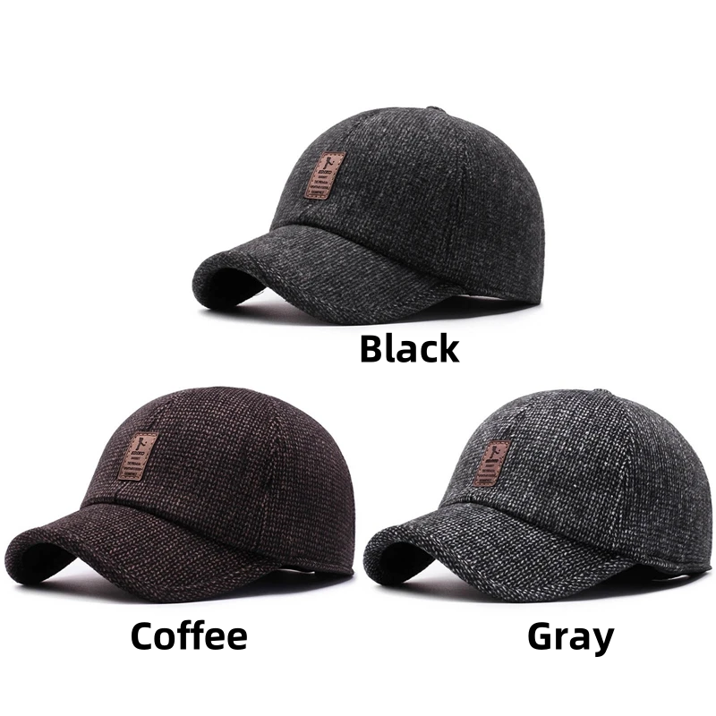 Men Autumn Winter Warm Cotton  - огляд і ціна Golf Cap Dad