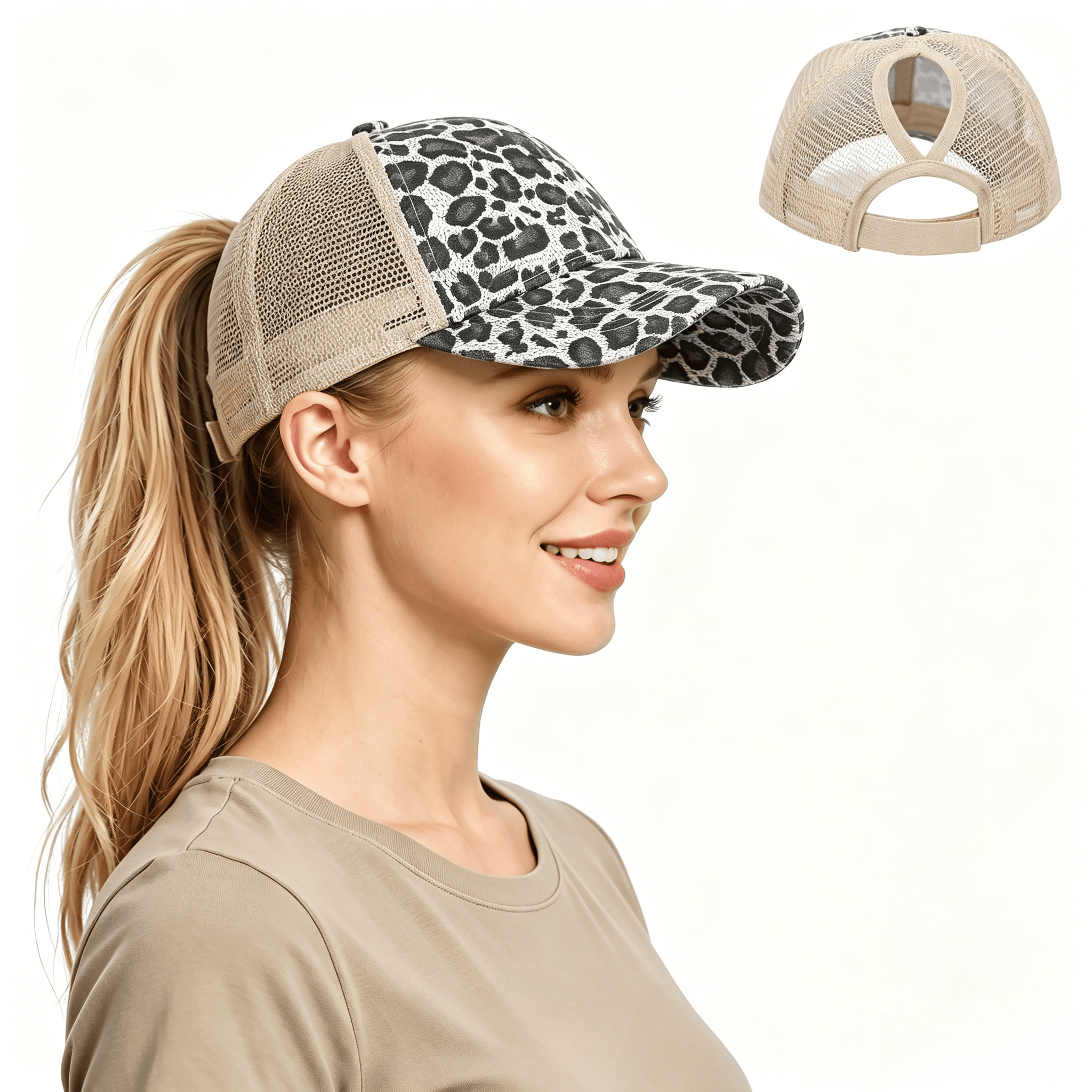 Leopard Adjustable Ponytail Ba - огляд і ціна Golf Cap Dad