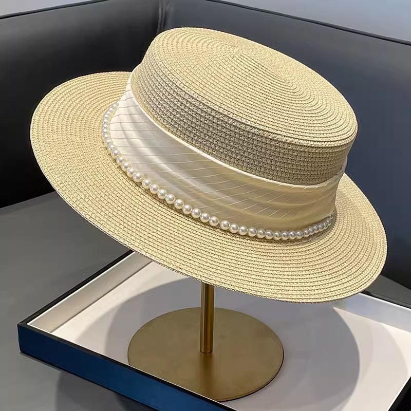 2025 New Style Hat Retro Flat  - огляд і ціна Sun Hat Wide Brim