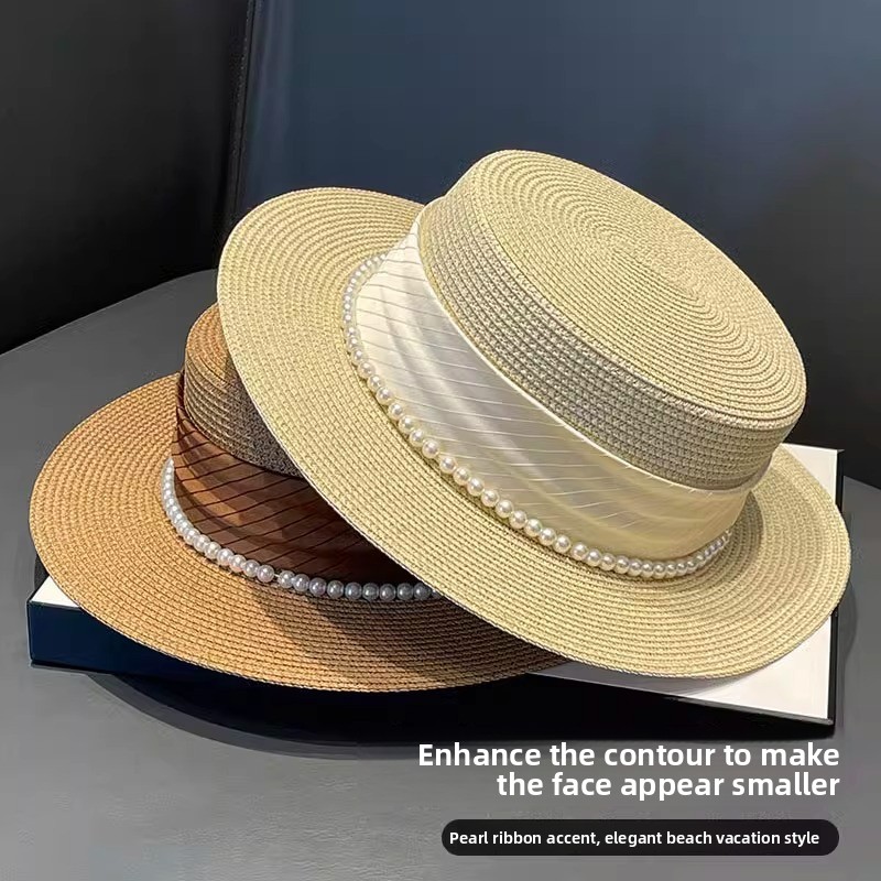 2025 New Style Hat Retro Flat  - огляд і ціна Sun Hat Wide Brim