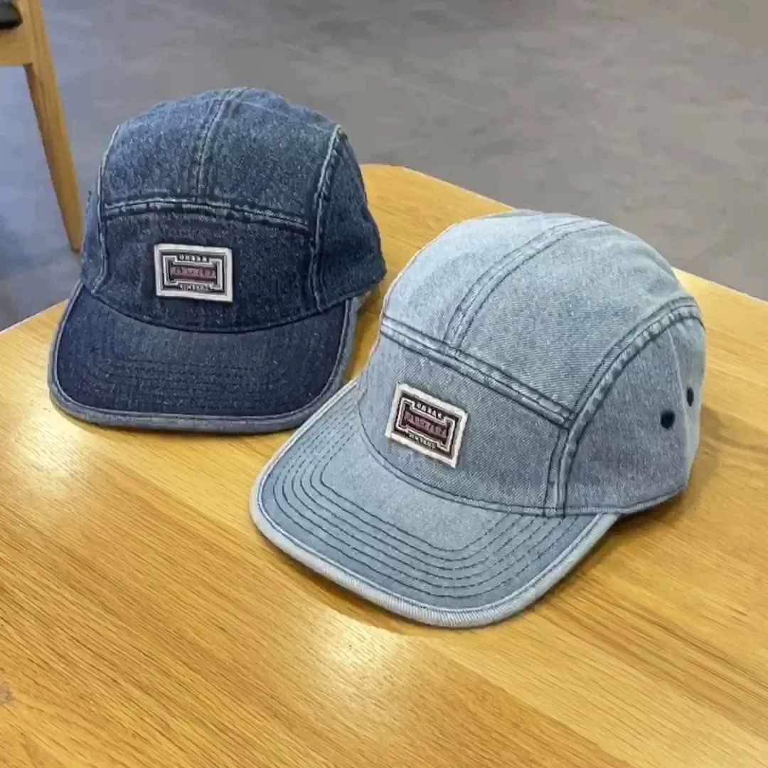 Vintage Flat Brim Denim Baseba - огляд і ціна Corduroy Cap 5 Panel