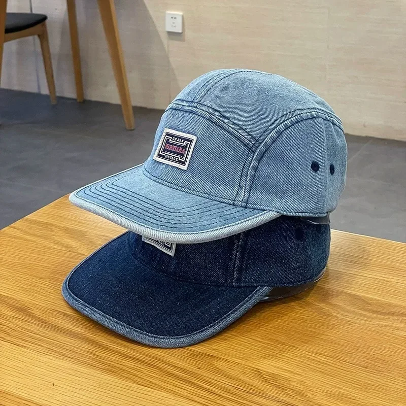 Vintage Flat Brim Denim Baseba - огляд і ціна Corduroy Cap 5 Panel