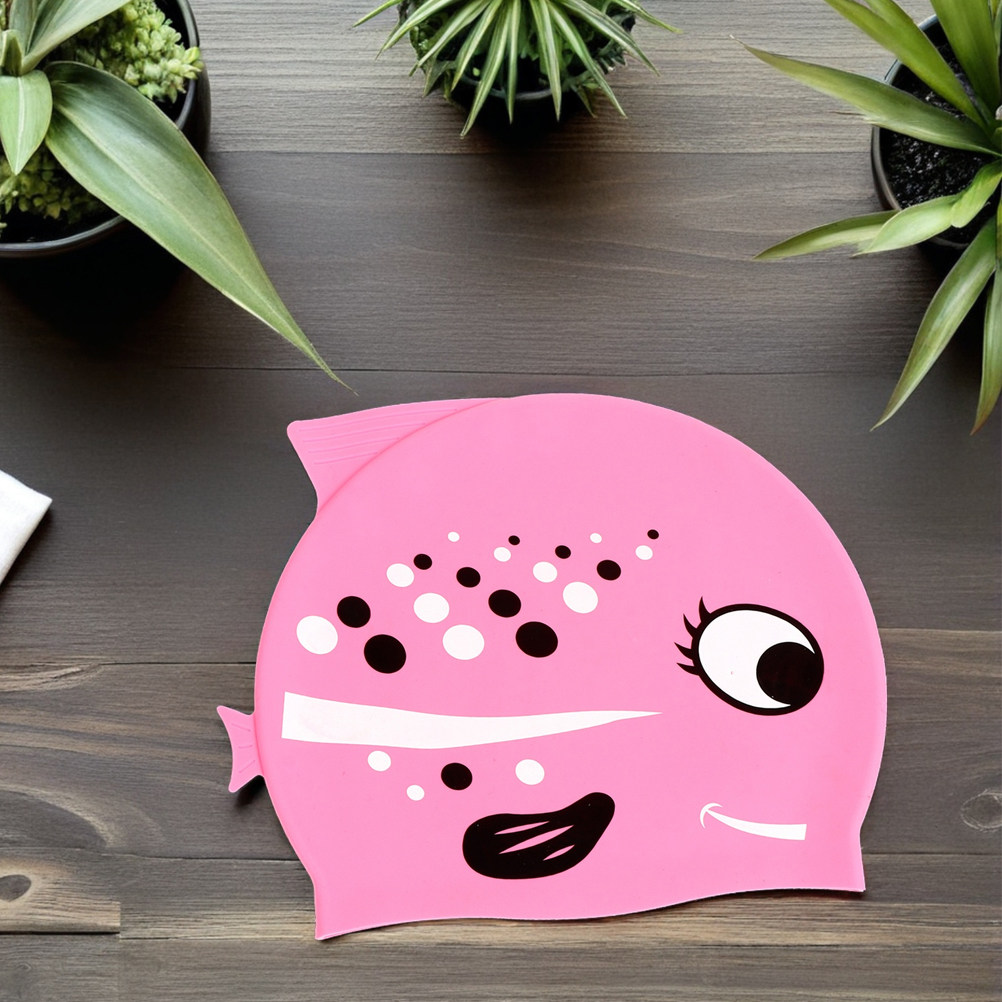 2Pcs Kids Cartoon Fish Silicon - огляд і ціна Swim Hat Silicone