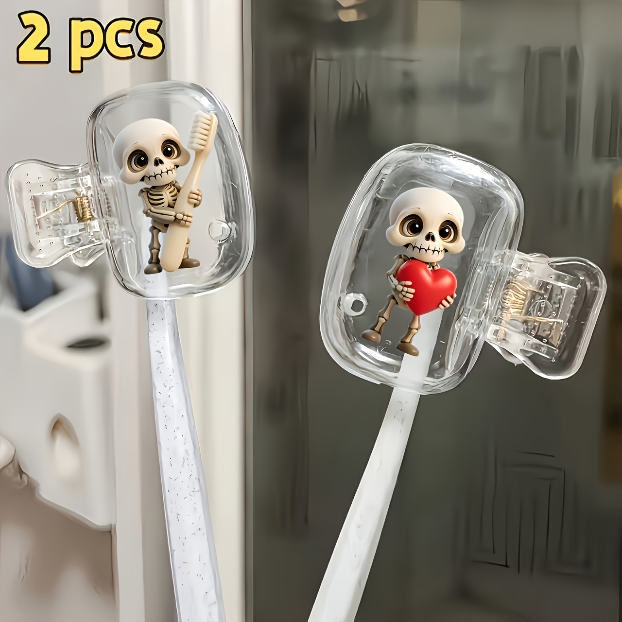 2pcs Skull Portable Toothbrush - огляд і ціна Skull Cap Helmet Liner