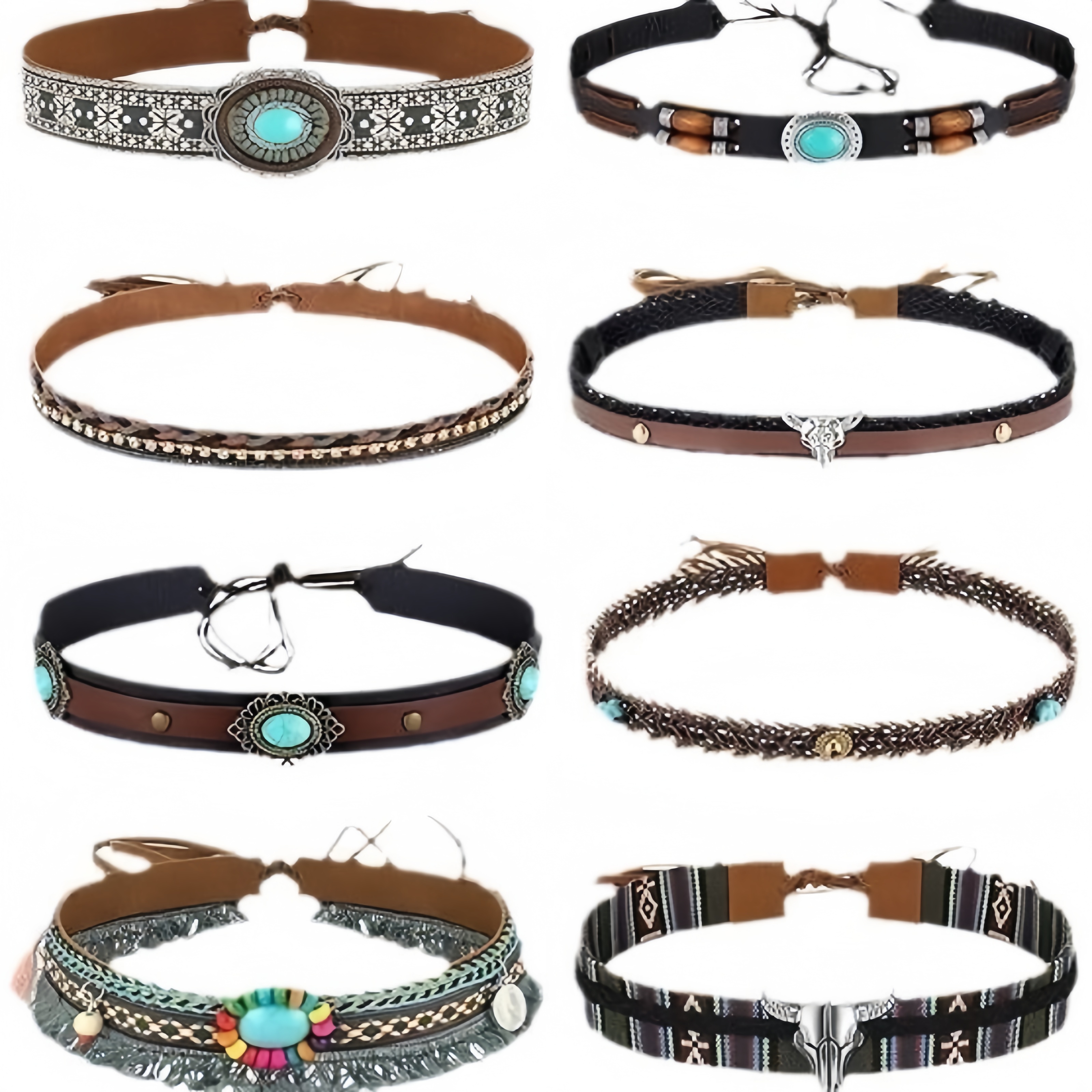 Retro Ethnic Style Belt, Headb - огляд і ціна Cowboy Hat Straw