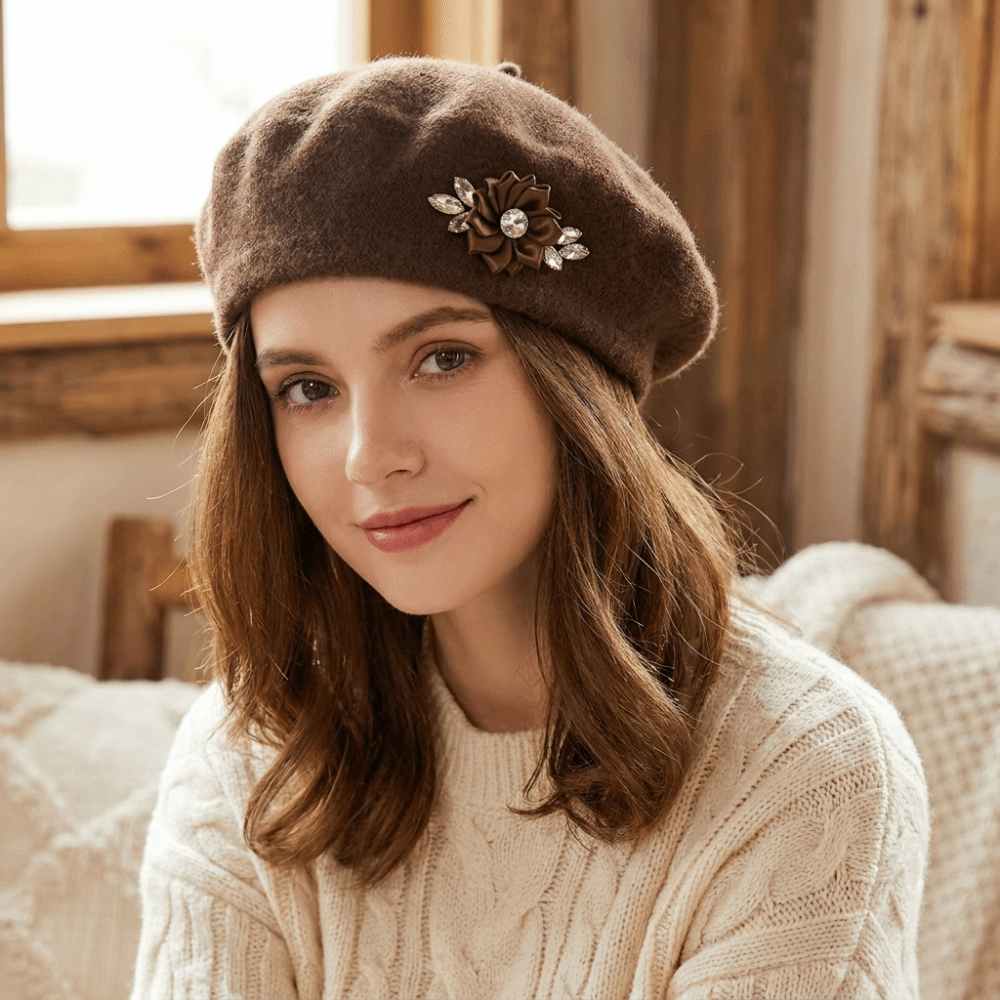 Fashion Solid Color Wool Beret - огляд і ціна Beret French Wool