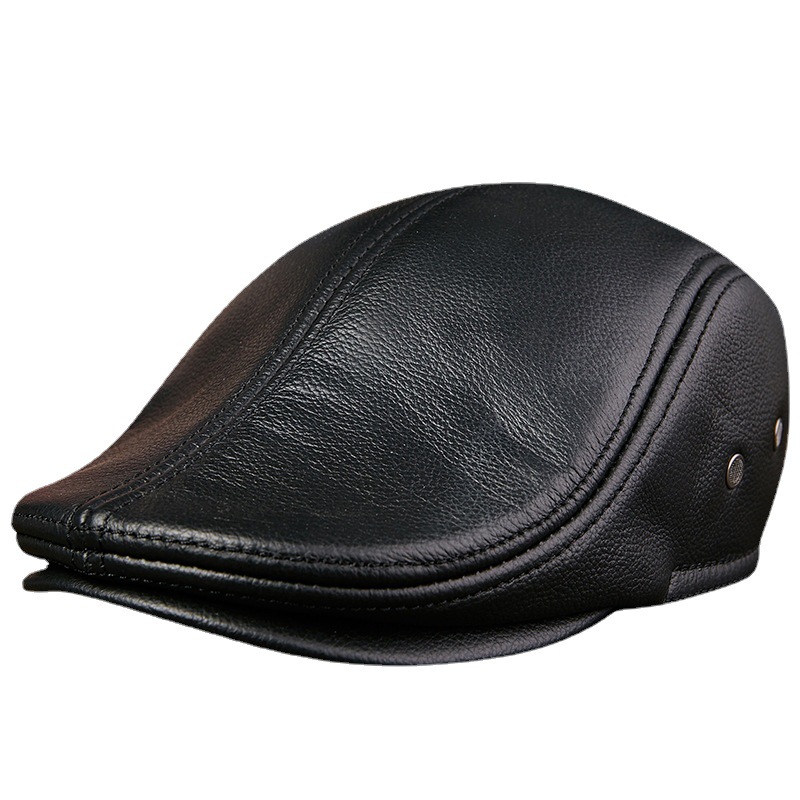 Genuine Cowhide Leather Men Be - огляд і ціна Baseball Cap Structured