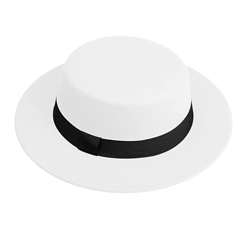 Men Women White Fedora Hat Fla - огляд і ціна Fedora Hat Wool