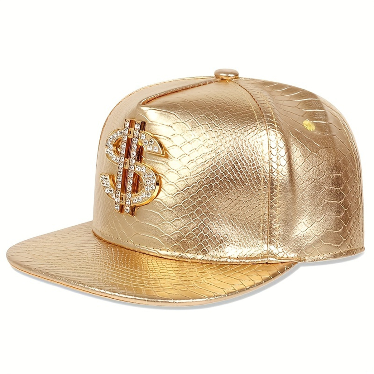 Leather Metallic Dollar Sign B - огляд і ціна Snapback Hat Flat