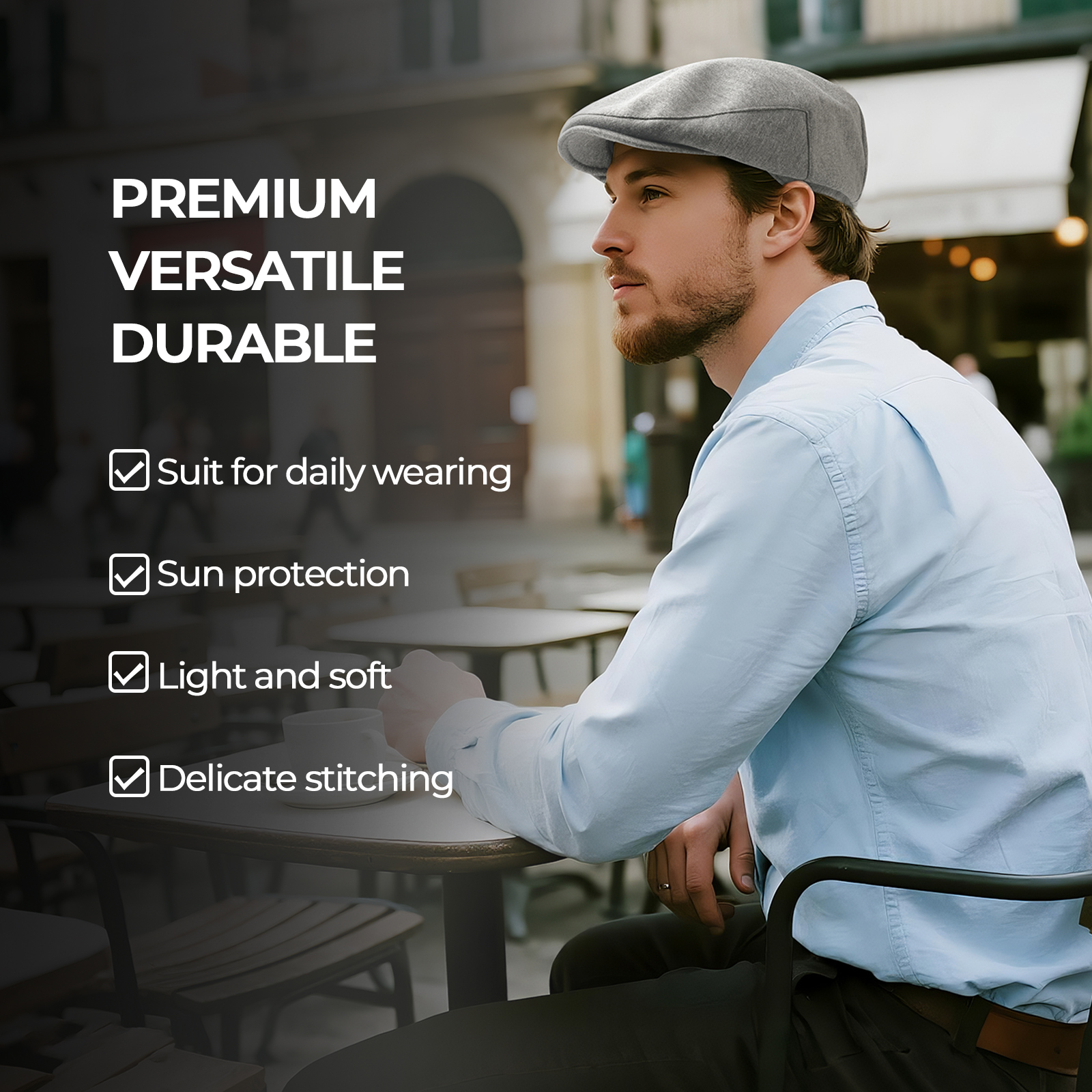 JGAGOUL Classic Newsboy Cap fo - огляд і ціна Newsboy Cap Ivy